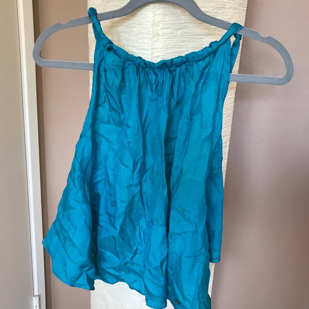 Aqua blue top